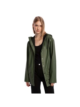 Rains Rains Kurtka przejściowa Jacket W3 Evergreen 12010-65 Zielony Classic Fit
