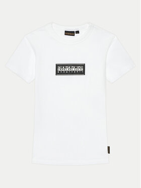 Napapijri Napapijri T-Shirt Chamois NP0A4HYL S Λευκό Regular Fit