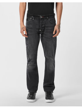 PHILIPP PLEIN PHILIPP PLEIN Jeansy 26879 Černá Straight Fit