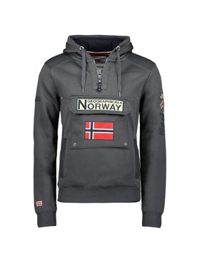 Geographical Norway Geographical Norway Bluza WU4190H/GN-DARK GREY Szary Regular Fit