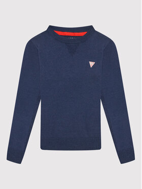 Guess Guess Sweter N0YR04 Z2VV0 Granatowy Regular Fit