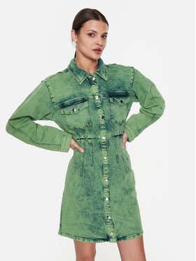 Gestuz Gestuz Sukienka jeansowa Skyegz 10906800 Zielony Regular Fit