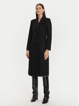 Morgan Morgan Palton de lână 242-GETINA1 Negru Regular Fit