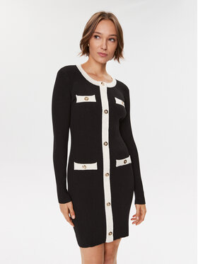 Gaudi Gaudi Robe en tricot 321FD13009 Noir Regular Fit