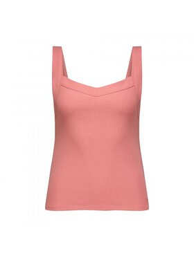 Lee Lee Top bez ramiączek LEE RIB CAMI Różowy Regular Fit