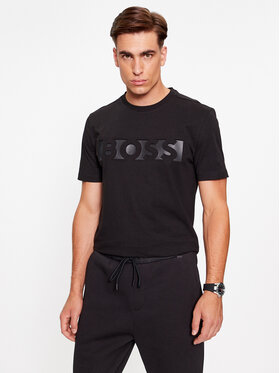Boss Boss Marškinėliai Tee 4 50501235 Juoda Regular Fit