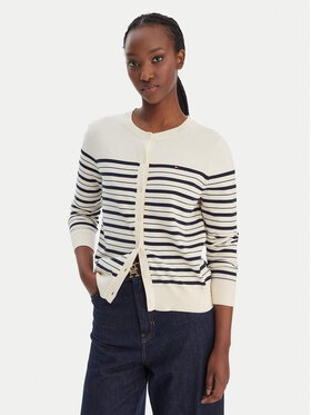 Tommy Hilfiger Tommy Hilfiger Kardigan WW0WW42370 Béžová Regular Fit