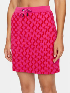 KARL LAGERFELD KARL LAGERFELD Мини пола 231W1253 Розов Regular Fit