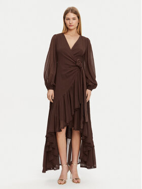 Guess Guess Sukienka wieczorowa 5GGK53 7317A Brązowy Regular Fit