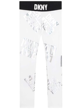 DKNY DKNY Colanți D34A83 D Alb Regular Fit