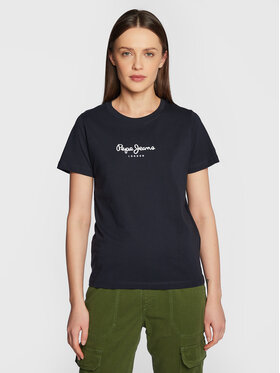 Pepe Jeans Pepe Jeans T-Shirt Camila PL505292 Tmavomodrá Regular Fit