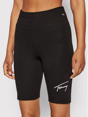 Tommy Jeans Tommy Jeans Спортни шорти Signature DW0DW12631 Черен Slim Fit