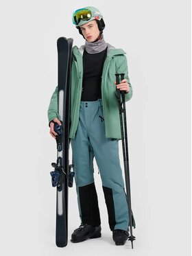 4F 4F Kurtka narciarska 4FWAW25TTJAM0877-44S Zielony Regular Fit
