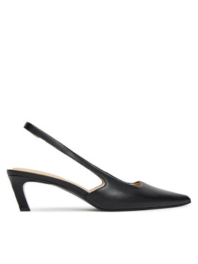 Calvin Klein Calvin Klein Sandale Ess Kitten Heel Sling Back HW0HW02641 Crna