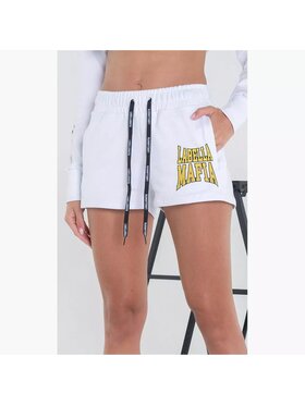 LaBellaMafia LaBellaMafia Szorty sportowe SHORTS COLLEGE II Biały Active Fit