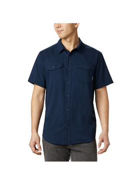 Columbia Columbia T-Shirt Utilizer II Solid Short Sleeve Shirt Granatowy Regular Fit
