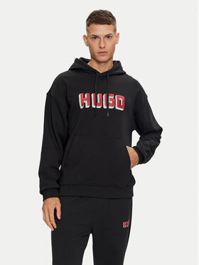 HUGO Hugo Majica dugih rukava Diqerio 50516655 Crna Relaxed Fit