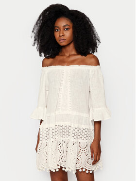 Banana Moon Banana Moon Rochie de plajă Dalya Spelly Alb Regular Fit