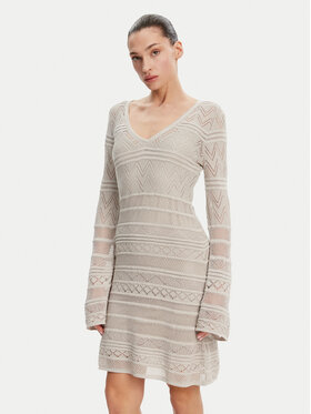 Guess Guess Rochie tricotată W5GK48 Z3E22 Gri Slim Fit