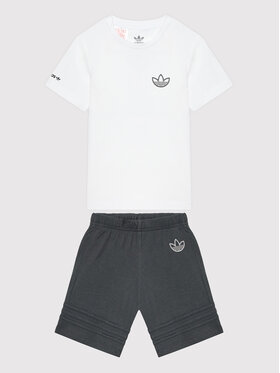 adidas adidas Completo t-shirt e pantaloncini sportvi HE2070 Bianco Regular Fit