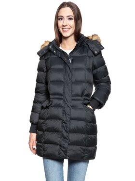 Mustang Mustang Kurtka damska HEIDI H LONGPARKA Czarny Regular Fit