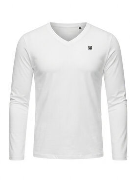 Ombre Ombre Longsleeve L172 Biały Regular Fit