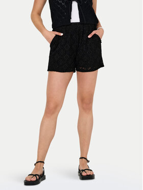 JDY JDY Šortky z materiálu Eva 15351501 Černá Loose Fit