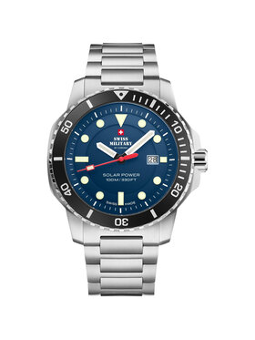 Swiss Military by Chrono Swiss Military by Chrono Zegarek SMS34102.02 Srebrny