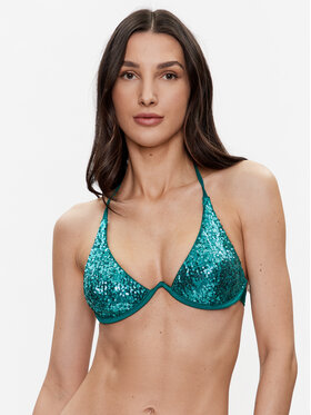 Guess Guess Góra od bikini E3GJ01 KBMV0 Turkusowy