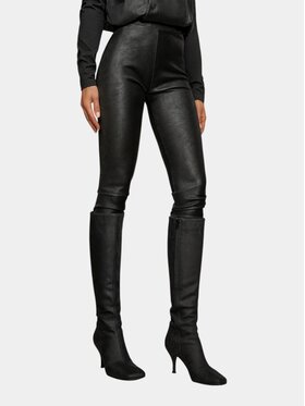 MADE BY SOCIETY MADE BY SOCIETY Spodnie materiałowe SATIN VOIR - P27803 Czarny Basic Fit