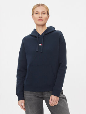 Tommy Jeans Tommy Jeans Mikina Badge DW0DW17326 Tmavomodrá Boxy Fit