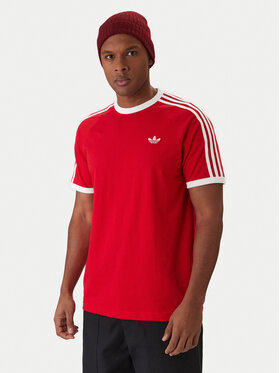 adidas adidas Tricou 3-Stripes KE3535 Roșu Regular Fit