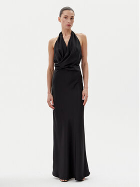 Eleh Eleh Rochie de seară ESS250036 Negru Regular Fit