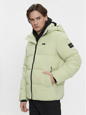 Calvin Klein Calvin Klein Geacă de iarnă Crinkle K10K110336 Verde Regular Fit
