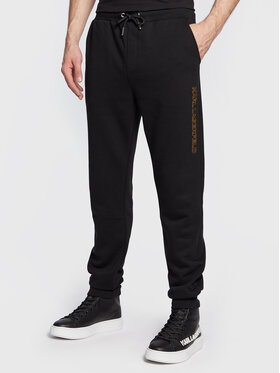 KARL LAGERFELD KARL LAGERFELD Spodnie dresowe 705027 524910 Czarny Regular Fit