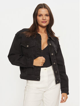 Guess Guess Дънково яке W4BN56 D5E83 Черен Relaxed Fit