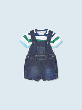 Mayoral Mayoral Set tricou și salopetă 1628 Bleumarin
