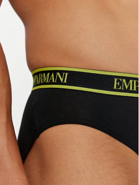 Emporio Armani Underwear Set Od 3 Para Muških Slip Gaća 111734 4F717 21320 Crna