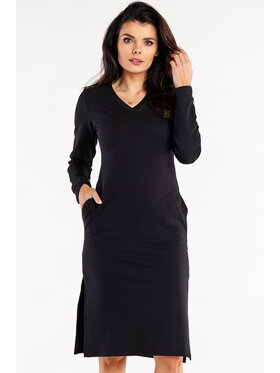 Infinite You Infinite You Úpletové šaty M313 Černá Basic Fit