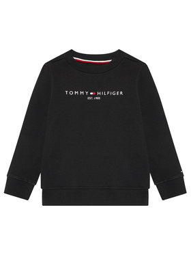 Tommy Hilfiger Tommy Hilfiger Majica dugih rukava Essential Sweatshirt KS0KS00212 Crna Regular Fit