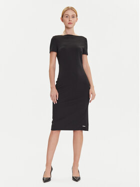 Calvin Klein Calvin Klein Rochie cocktail LV044D063G Negru Slim Fit