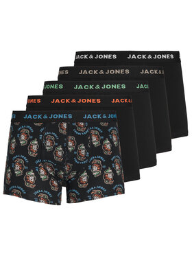 Jack&Jones Jack&Jones Súprava 5 kusov boxeriek 12237446 Čierna