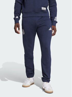 adidas adidas Spodnie materiałowe Originals Real Madrid Błękitny Regular Fit