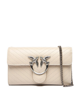PINKO PINKO Geantă Love One Wallet Light AI 25-26 PLTT 105344 A2JC Écru