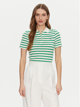 Tommy Hilfiger Tommy Hilfiger Tricou polo 1985 WW0WW43225 Verde Slim Fit