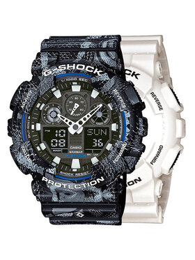 Casio Casio Hodinky SET GA-100B-7AER + BEZEL 10520052 + PASEK 10520049 Bílá
