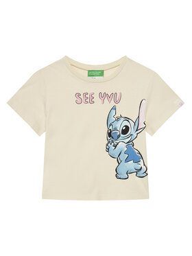 United Colors Of Benetton United Colors Of Benetton T-shirt 35RYG10HQ Bež Regular Fit
