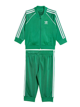 adidas adidas Jogginganzug adicolor SST IX5176 Grün Regular Fit