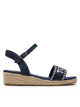 Tommy Hilfiger Tommy Hilfiger Espadrile Rope Wedge Sandal T3A7-33287-0890 Bleumarin