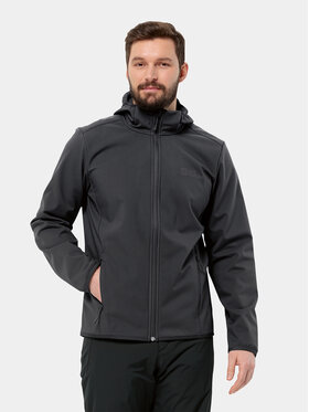 Jack Wolfskin Jack Wolfskin Veste softshell Bornberg Hoody 1307471 Noir Regular Fit